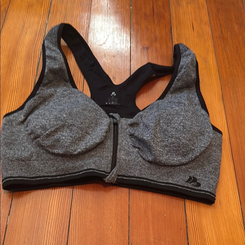 Gray Sports Bra